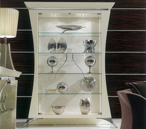 Vitrina pequeña <span class=keywords><strong>de</strong></span> estilo italiano <span class=keywords><strong>de</strong></span> BL11309A-Classic, vitrina <span class=keywords><strong>de</strong></span> vidrio <span class=keywords><strong>de</strong></span> <span class=keywords><strong>madera</strong></span> <span class=keywords><strong>de</strong></span> lujo - Product Image 2
