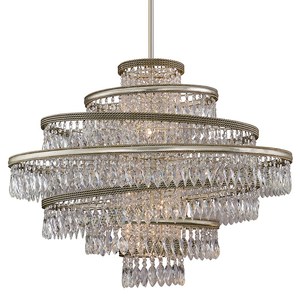 Candelabros de luz led colgante de lujo, candelabro de cristal impermeable para hotel, vestíbulo, lámpara de cobre moderna - Product Image 2