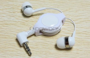 3.5 millimetri Auricolari Stereo Retrattile Auricolare Logo Personalizzato - Product Image 2