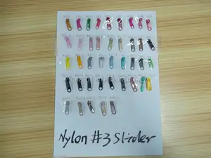 Nylon Slider Stocklot,100% Nylon #3 Slider Zipper Stocklot