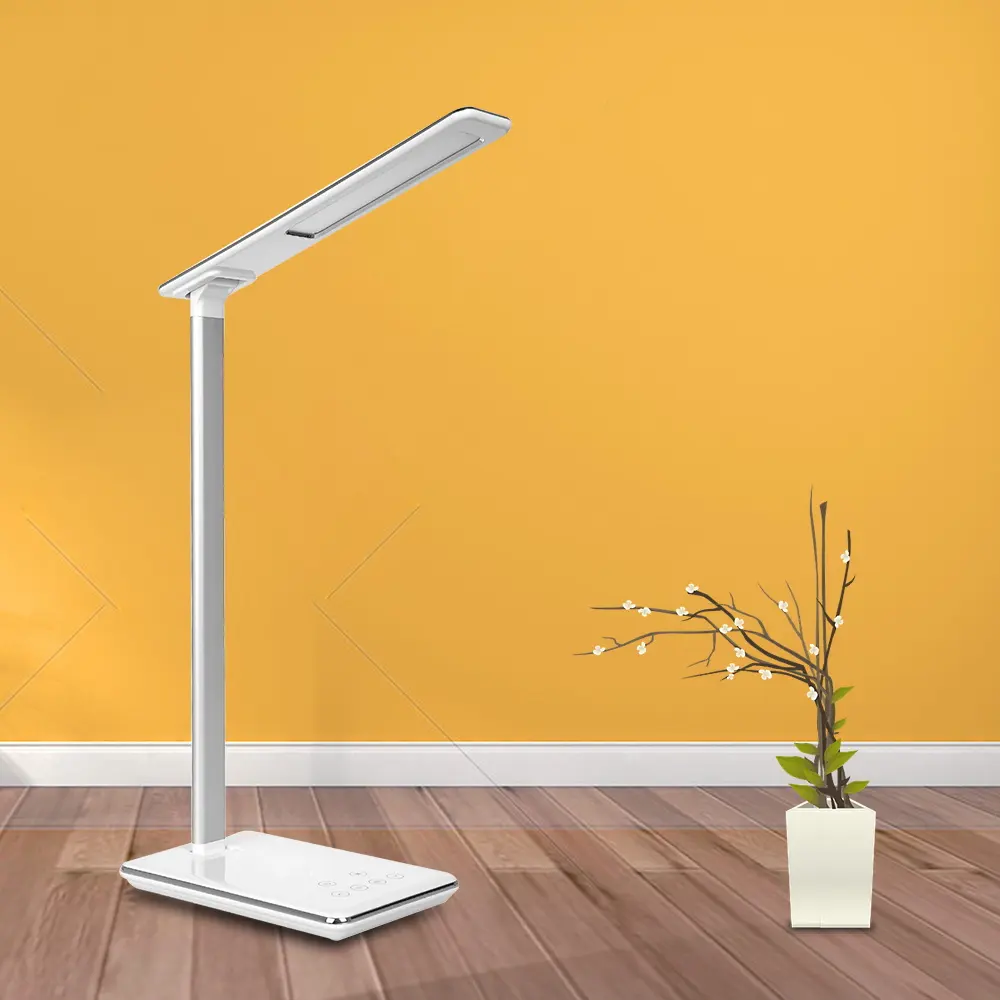 Smart touch led desk lamp with usb charging port timer power-off lamp