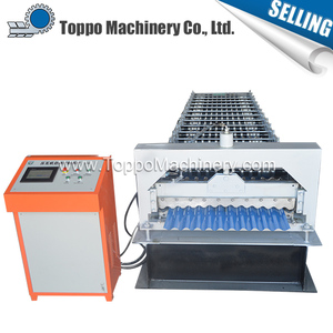 Gran material <span class=keywords><strong>de</strong></span> diversos <span class=keywords><strong>tipos</strong></span> <span class=keywords><strong>de</strong></span> metal corrugado paso teja que hace la máquina - Product Image 6