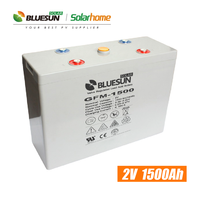 Batterie solaire au gel 240v 1000ah 2v 1000ah 1500ah 1600ah Batterie de stockage solaire