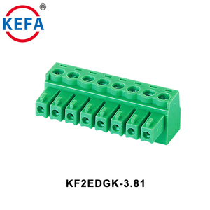 KF2EDGK-3.81mm Pluggable Terminal <strong>Blocks</strong> 8A300V 3 Pin 3.81mm Pitch Brass Pcb <strong>Mount</strong> <strong>Block</strong> Terminal - Product Image 2