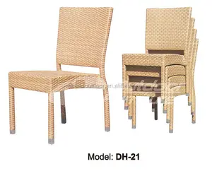 Rattan mobilya açık plastik sandalye/rattan sandalye yemek/yemek masası ve sandalye( dh- 21)