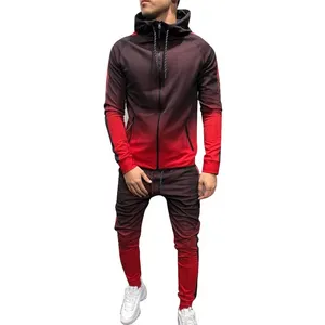 Sportswear Anzüge Atmungsaktive Gradation Roter Trainings anzug Made in China Günstige Herren Polyester 100% Polyester Erwachsene Winter für Herren