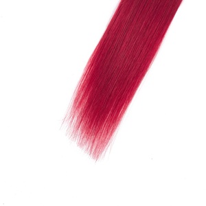 Alibaba express meilleur remy double drawn ombre de cheveux humains 100 grammes 40 pcs 12 "-24" 1b/rouge bande de couleur dans <span class=keywords><strong>l</strong></span> - Product Image 4