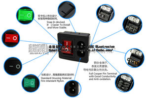 LZ-8-28 IEC 320 C8 endüstriyel giriş elektrik soketi <span class=keywords><strong>2</strong></span> AC güç çıkışı 250V anma gerilimi <span class=keywords><strong>2</strong></span>.5A Currentplug CN güney afrika ab - Product Image 4