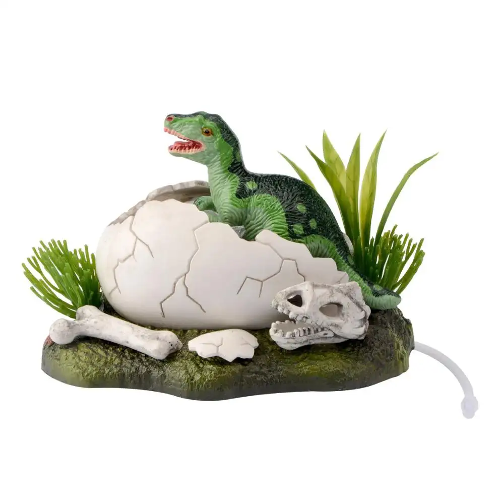 Figurine dinosaure nouveau-né, jouet d'action en direct pour Aquarium, décoration de réservoir de poisson, grands carpes brisées