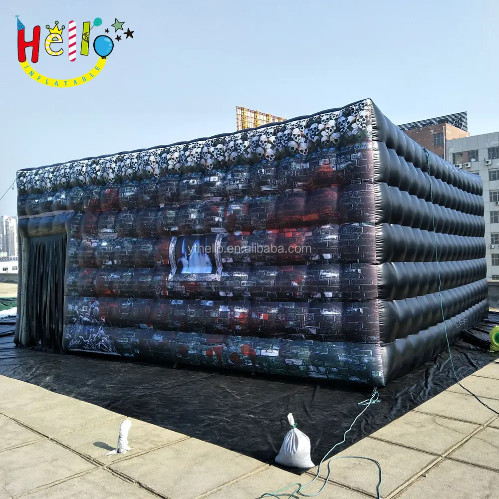 उच्च गुणवत्ता हेलोवीन inflatable प्रेतवाधित घर तम्बू inflatable पार्टी तम्बू