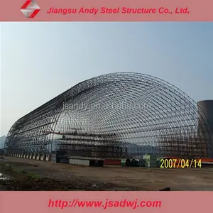 Aesthetic Large Span Steel Structure Space Frame Coal Storage Shed