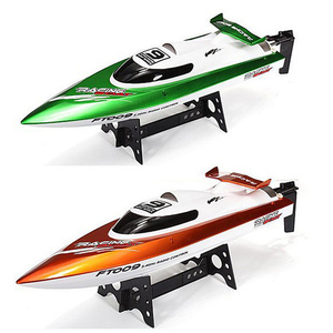 Barca da Corsa RC Global Funhood 2.4G ad Alta Velocità, Yacht Telecomandato Antiurto, Motoscafo Autogonfiabile per Principianti - Product Image 1