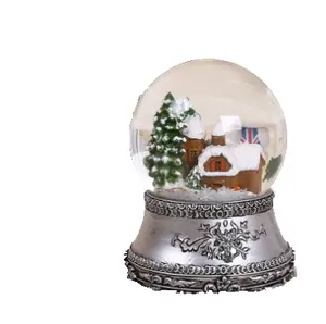 Boule de neige décorative en résine, ornements cadeau artisanal, dessin animé japonais, chat ornement créatif, fabrication sur mesure