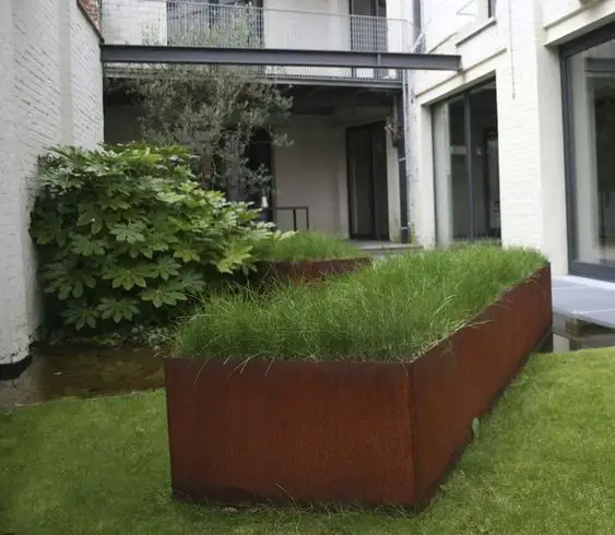 best selling products home & garden rusty corten steel retaining walls planter