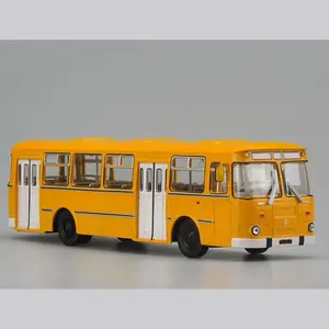 Skala model mainan mini double-decker bus 1:32 skala model bus untuk tampilan baru