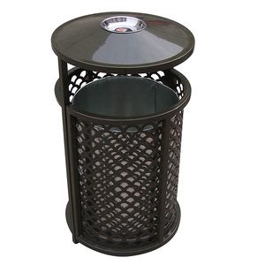 Poubelle à lamelles de cuisine, <span class=keywords><strong>conteneur</strong></span> de déchets, décoration en métal pour l'extérieur, <span class=keywords><strong>prix</strong></span> usine personnalisable - Product Image 3