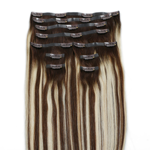 Extension de <span class=keywords><strong>cheveux</strong></span> naturels Remy — doreen, <span class=keywords><strong>cheveux</strong></span> humains, 14 à 24 pouces, sans couture avec clips - Product Image 3