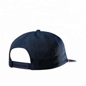 Bán buôn tùy chỉnh nylon <span class=keywords><strong>5</strong></span> bảng điều chỉnh dây phẳng hóa đơn vành đau khổ thêu logo lưới Snapback Trucker mũ nón - Product Image 4