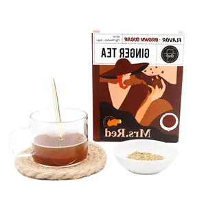 Yüksek kaliteli profesyonel zencefil çayı esmer şeker zencefil çayı içecek tozu