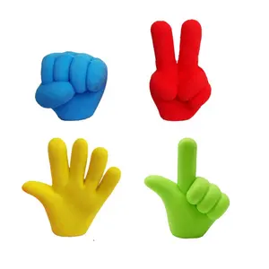 Back To School 3D Cartoon Cute Rock Paper Scissors Hand Kids Magic TPR Eraser