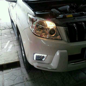 Siêu sáng không thấm nước COB <span class=keywords><strong>DRL</strong></span> cho Toyota Land Cruiser <span class=keywords><strong>Prado</strong></span> 2013 2014 mới 6000K Nhiệt độ màu đèn sương mù <span class=keywords><strong>DRL</strong></span> - Product Image 5