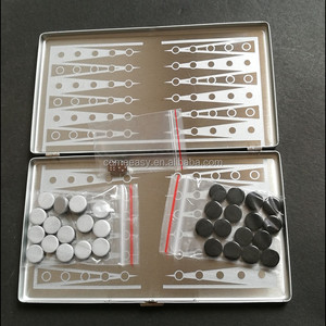 XB Bộ Trò Chơi Du Lịch Từ Tính Mini Bao Da Pu In Hình Backgammon Bằng Nhôm Màu Đen - Product Image 3