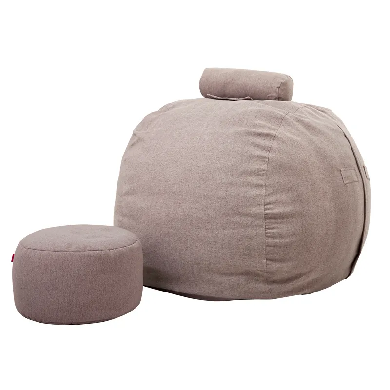 Luckysac de haute qualité personnalisé luxe confort pouf chaises en vrac géant mousse pouf canapé énorme pouf chaise lit