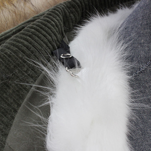<strong>Woman</strong> Latest Fashion Winter Sheep Fur or Fox Fur Lining <strong>Corduroy</strong> <strong>Jacket</strong> 2018 Fashion Style Fur Parka - Product Image 5