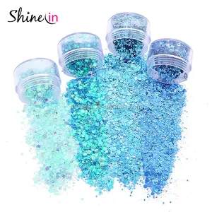 Bán Buôn Số Lượng Lớn Polyester Eyeshadow Fine Glitter Holographic Chunky Glitter Powder Mỹ Phẩm Khuôn Mặt Cơ Thể Nail Glitter Cho Nail