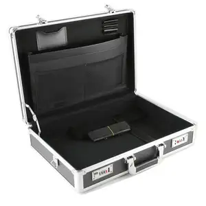<span class=keywords><strong>Valigetta</strong></span> Rigida in <span class=keywords><strong>Alluminio</strong></span> con Schiuma Interna, Portautensili con Serratura, Custodia da Trasporto - Product Image 1