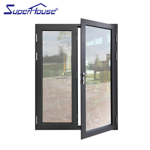 Superhouse <span class=keywords><strong>pas</strong></span> <span class=keywords><strong>cher</strong></span> portes françaises ouragan preuve <span class=keywords><strong>Miami</strong></span> Dade Test Aluminium battants porte en verre français - Product Image 4