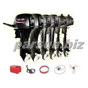 40hp 2 stroke outboard engine / tiller control / manual start / short shaft / PARSSUN T40BML