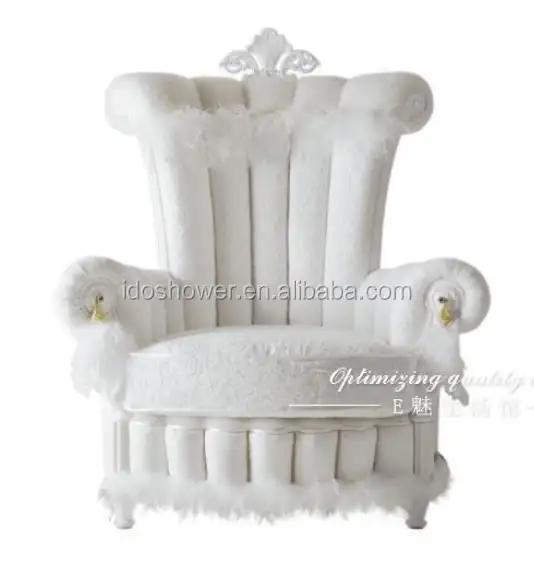 2017 neue design weiß könig stuhl oder königin stuhl von moderne salon möbel