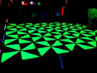 Disco DJ Lumière de Club de Nuit Blanc Acrylique RVB Interactif Portable spectacle LED Piste De Danse À Vendre
