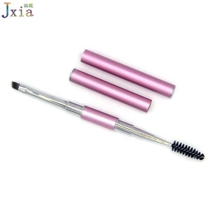 Brosse de <span class=keywords><strong>maquillage</strong></span> à sourcils Double face, outil professionnel avec poignée en métal, Double face, nouveauté - Product Image 5