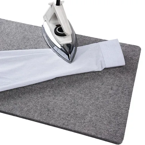Neue produkte klapp wolle bügelbrett drücken 100% Neuseeland wolle bügeln matten für tuch trockner