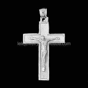 Fancy crystal beads covered crucifix pectoral cross pendant