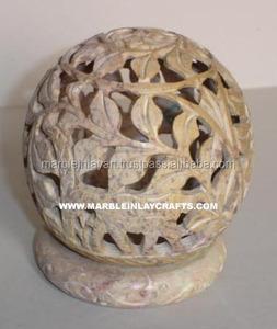 เชิงเทียนหินสบู่ตกแต่งสวยงาม - Product Image 1