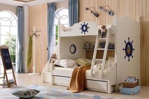 Juego de Muebles de Dormitorio de Lujo Estilo Antiguo, Fabricado con Madera Maciza <span class=keywords><strong>y</strong></span> MDF, Juego de Cama Completo con Edredón - Product Image 5
