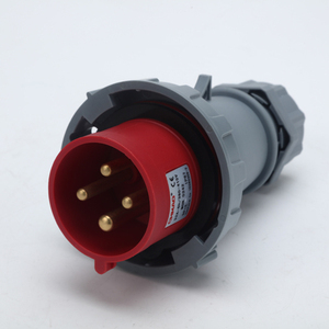 Mennekes AM-TOP Red Industrial Plug IP44, 32A, 400V, 5-Pole, 6H Phase Inverter | Cable Mount, Screw Terminals