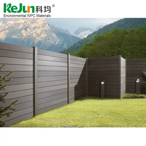 Chinese Factory building material Outdoor Garden Aluminum Post WPC Fence For Usa market