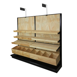 Estante de almacenamiento de metal de doble cara moderno portátil personalizado estantería de góndola de caramelo para estantes de exhibición Supermecados - Product Image 4