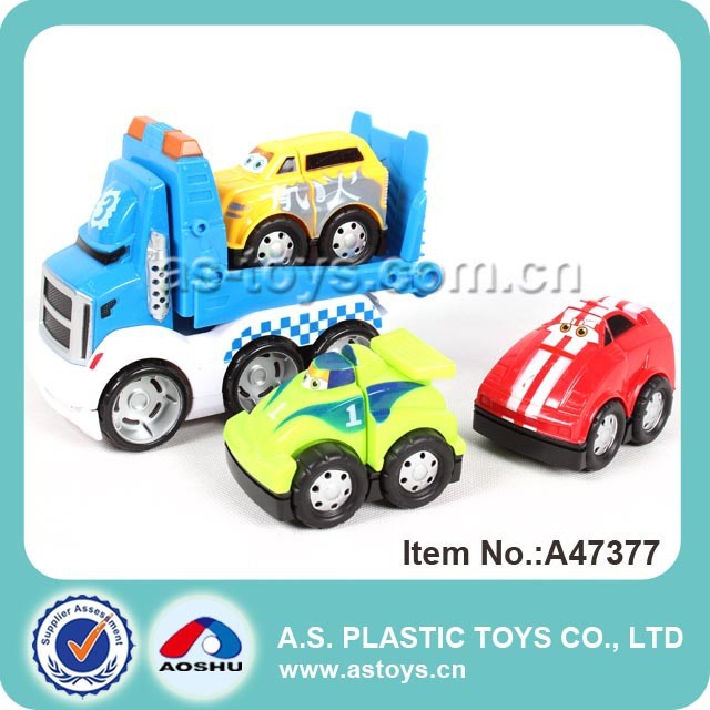 Sliding kids building block plastic diy assembly car toys