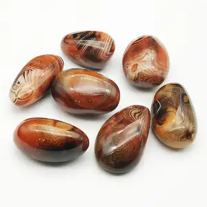 All'ingrosso naturale <span class=keywords><strong>rosso</strong></span> Sardonyx agata <span class=keywords><strong>pietra</strong></span> di palma cristalli lucidati per la guarigione-vecchia categoria di prodotti artigianali di <span class=keywords><strong>cristallo</strong></span> - Product Image 1