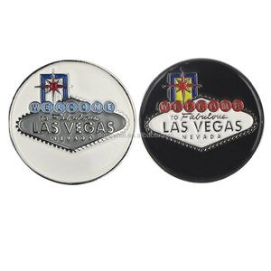 Marqueur de balle de golf en fer avec drapeau américain de Las Vegas et Eagle, personnalisation en émail doux en vrac - Product Image 3