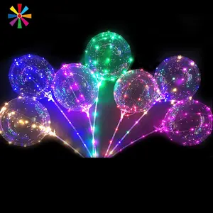 China High Quality 12" Happy Birthday Wedding Party Multicolored Blinking Luminous Flashing Led Light Up Balloons for party