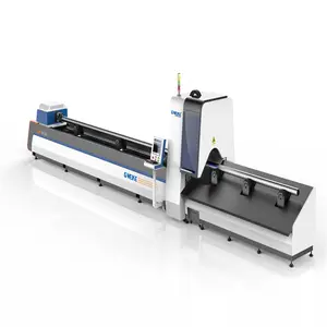 LF60M manual /automatic stainless metal steel tube pipe fiber laser cutting machine