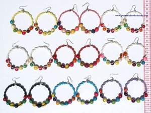 Boucles d'oreilles en perles de rocaille, bijou artistique, vente en gros, - Product Image 2