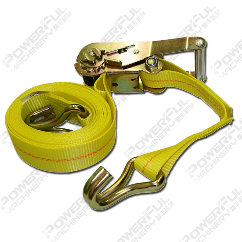 Ремень с храповым механизмом для крепления груза из 100% полиэстера с сертификатом TUV GS
