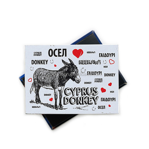 Aimant de réfrigérateur personnalisé en papier mince, souvenir de <span class=keywords><strong>Chypre</strong></span>, motif âne, pour touristes - Product Image 1